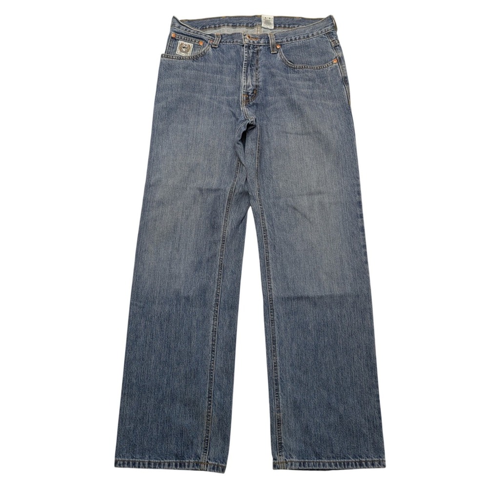 Cinch Jeans Mens 34x32 Blue Medium Wash Straight Leg Denim MB92834 003
